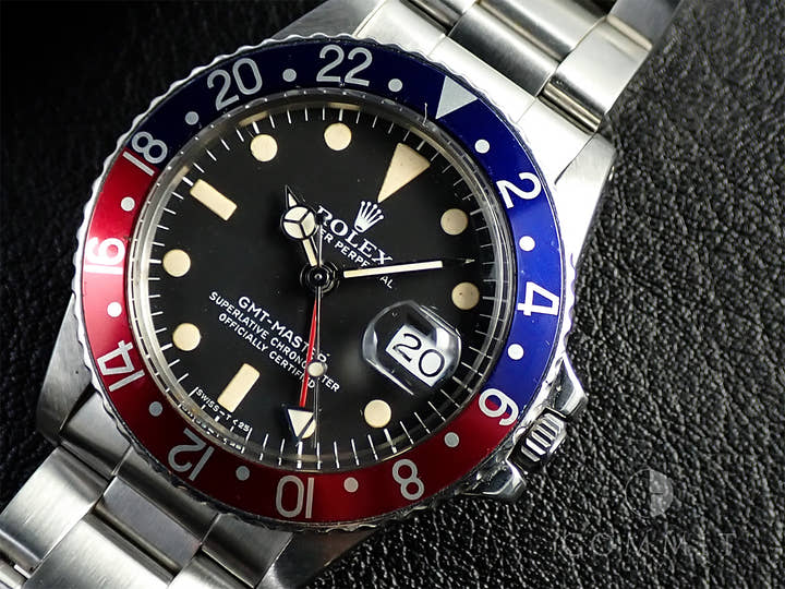 ロレックス GMTマスター Ref.1675 ステンレススチール ブラック文字盤 オイスターブレスレット