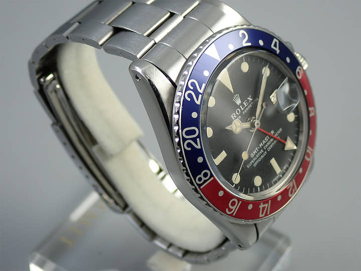 ロレックス GMTマスター Ref.1675 ステンレススチール ブラック文字盤 オイスターブレスレット