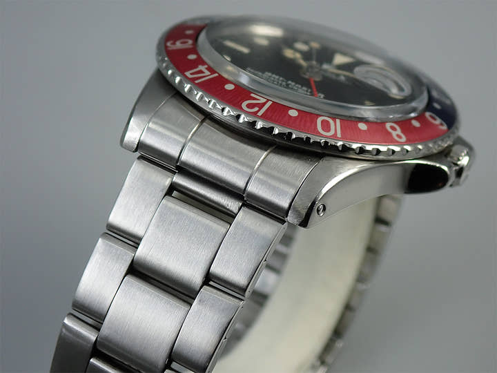 ロレックス GMTマスター Ref.1675 ステンレススチール ブラック文字盤 オイスターブレスレット