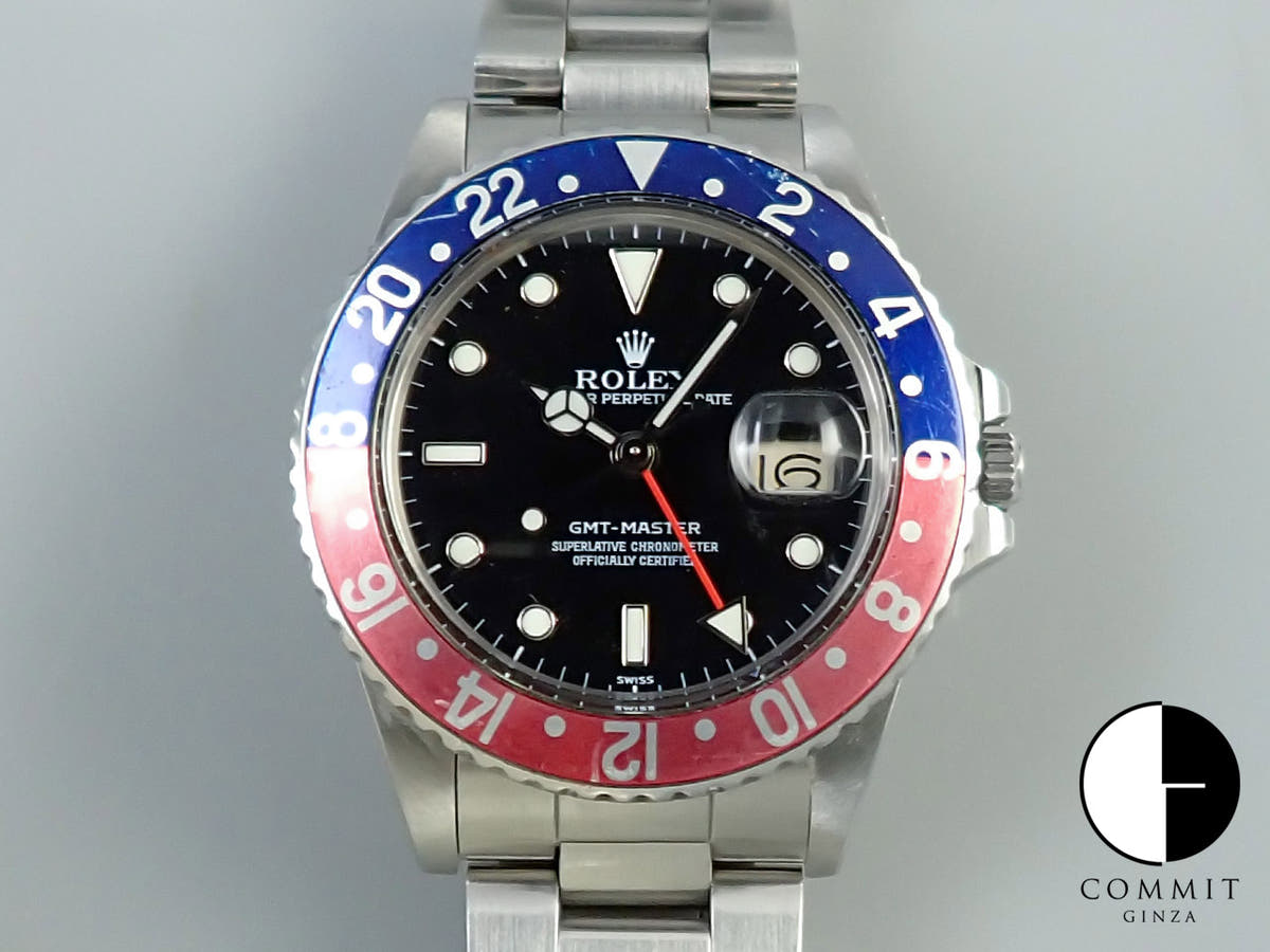 ロレックス GMTマスター Ref.16750 ステンレススチール ブラック文字盤 中古 15V6RWAP