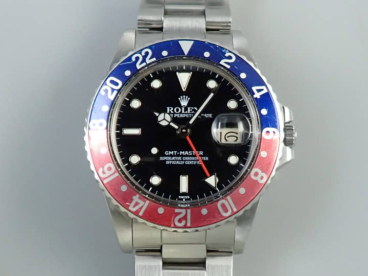 ロレックス GMTマスター Ref.16750 ステンレススチール ブラック文字盤 中古 15V6RWAP