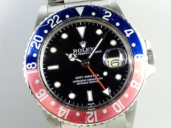ロレックス GMTマスター Ref.16750 ステンレススチール ブラック文字盤 中古 15V6RWAP