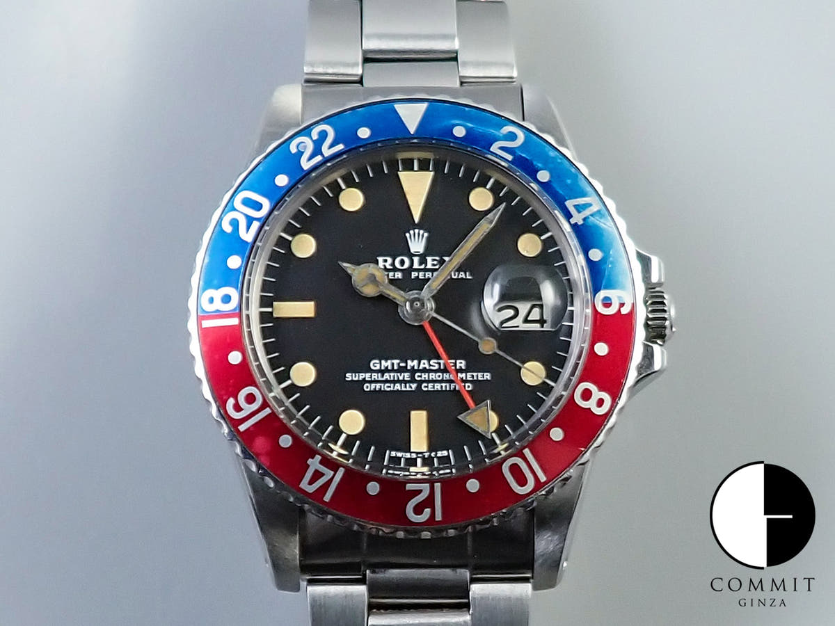 ロレックス GMTマスター Ref.1675 ステンレススチール ブラック文字盤 オイスターブレスレット