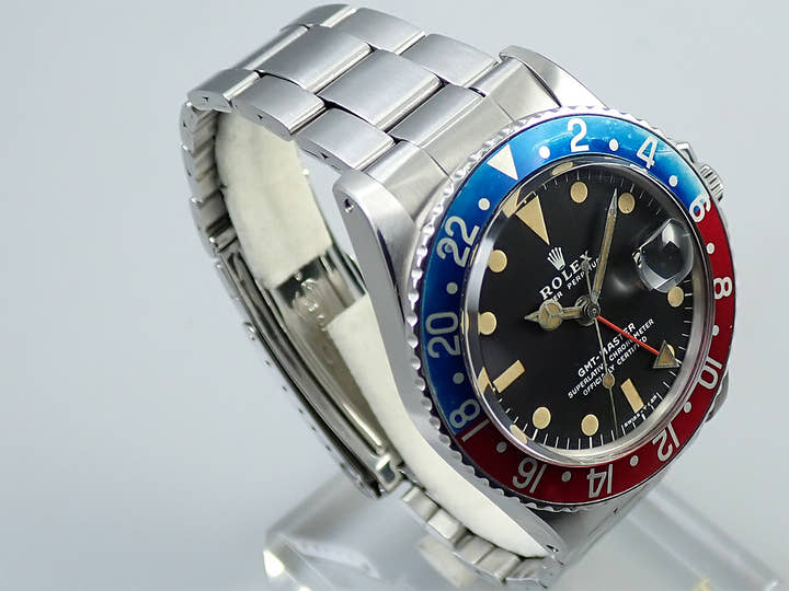 ロレックス GMTマスター Ref.1675 ステンレススチール ブラック文字盤 オイスターブレスレット