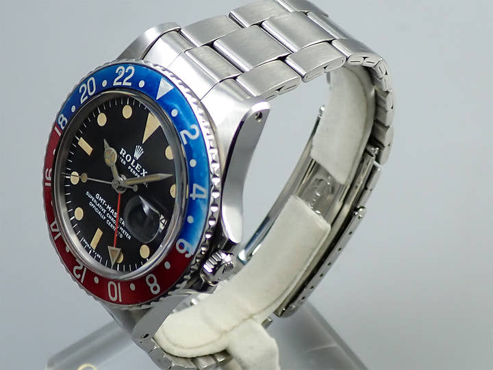 ロレックス GMTマスター Ref.1675 ステンレススチール ブラック文字盤 オイスターブレスレット