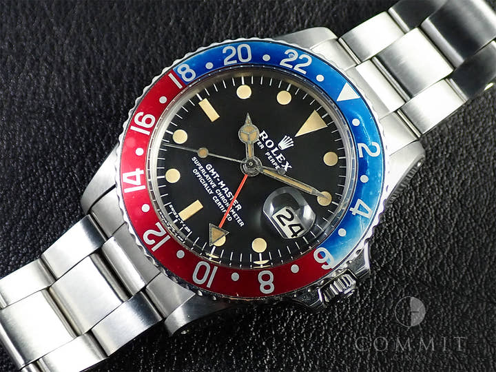 ロレックス GMTマスター Ref.1675 ステンレススチール ブラック文字盤 オイスターブレスレット