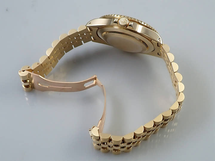 ロレックス GMTマスターII Ref.16718 イエローゴールド ブラウン文字盤 ジュビリーブレスレット 美品 6ULZYYUA