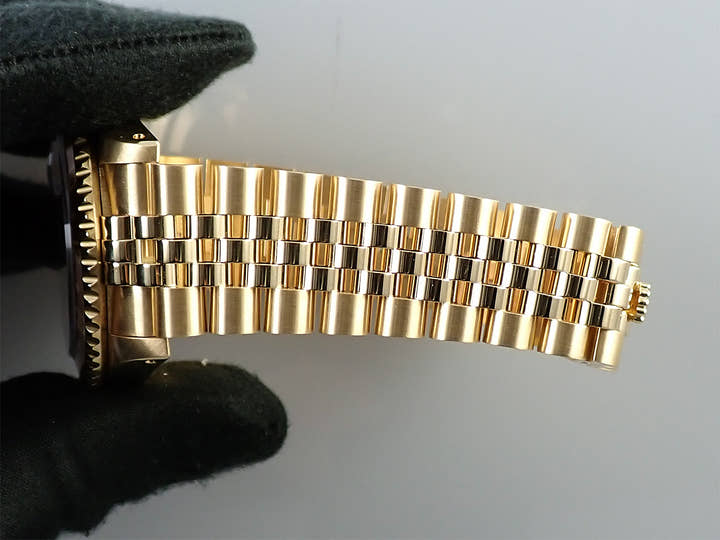 ロレックス GMTマスターII Ref.16718 イエローゴールド ブラウン文字盤 ジュビリーブレスレット 美品 6ULZYYUA