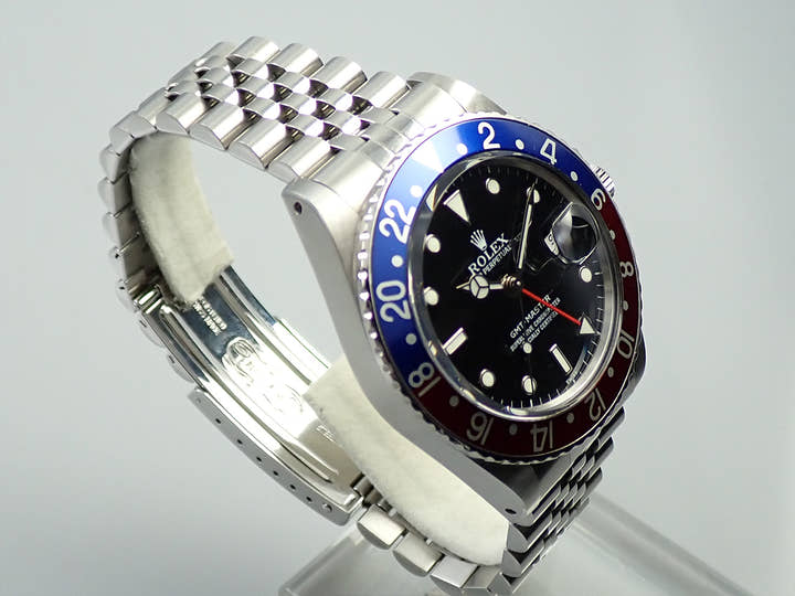ロレックス GMTマスター Ref.16750 ステンレススチール ブラック文字盤 ジュビリーブレスレット 中古 HXF9TTAU