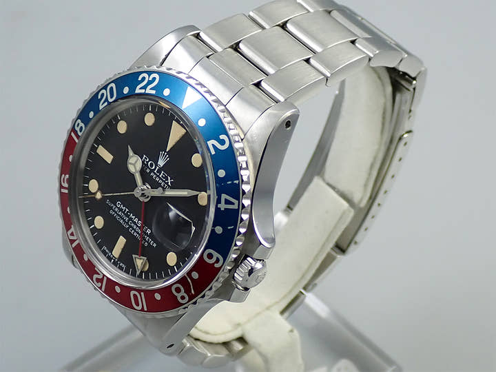 ロレックス GMTマスター Ref.1675 ステンレススチール ブラック文字盤 オイスターブレスレット