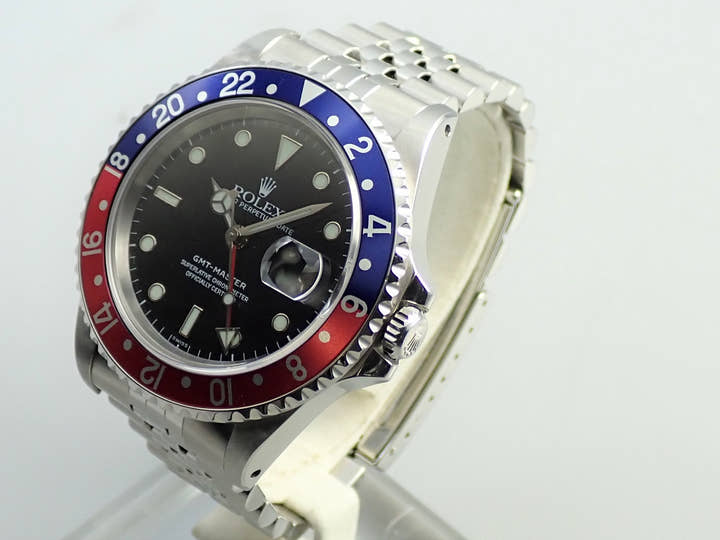 ロレックス GMTマスター Ref.16700 ステンレススチール ブラック文字盤 ジュビリーブレスレット 中古 M9WUY3K5