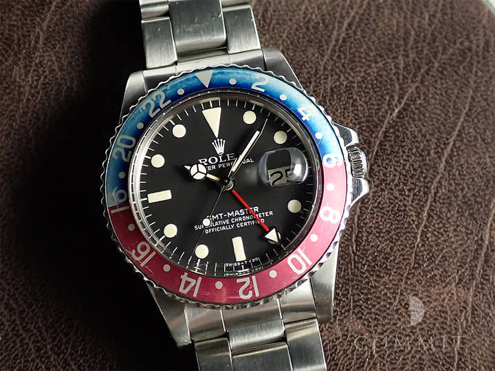 ロレックス GMTマスター Ref.1675 ステンレススチール ブラック文字盤 オイスターブレスレット