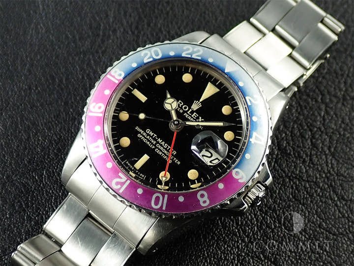 ロレックス GMTマスター Ref.1675M ステンレススチール ブラック文字盤 オイスターブレスレット