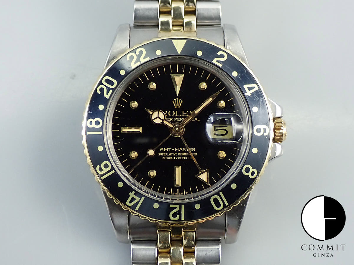 ロレックス GMTマスター Ref.1675/3 ステンレススチール/イエローゴールド ブラック文字盤 ジュビリーブレスレット 中古 9SHJ232J