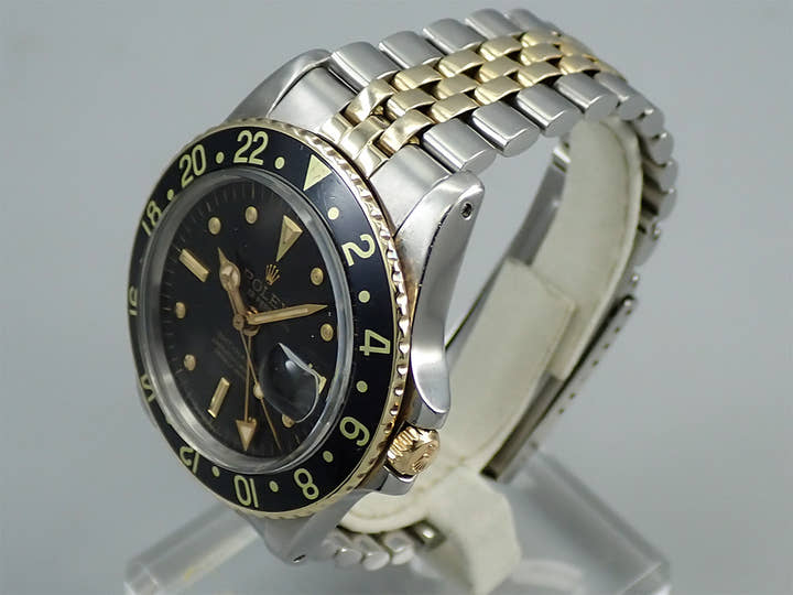 ロレックス GMTマスター Ref.1675/3 ステンレススチール/イエローゴールド ブラック文字盤 ジュビリーブレスレット 中古 9SHJ232J
