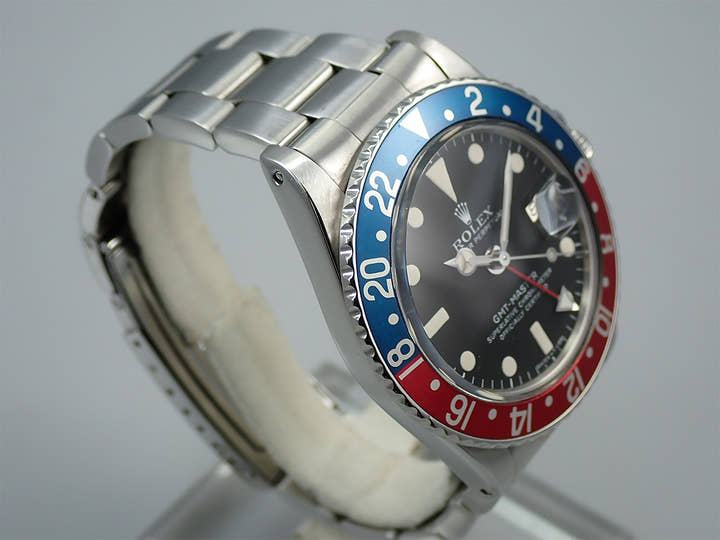 ロレックス GMTマスター Ref.1675 ステンレススチール ブラック文字盤 オイスターブレスレット