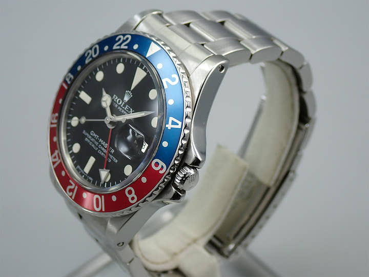 ロレックス GMTマスター Ref.1675 ステンレススチール ブラック文字盤 オイスターブレスレット
