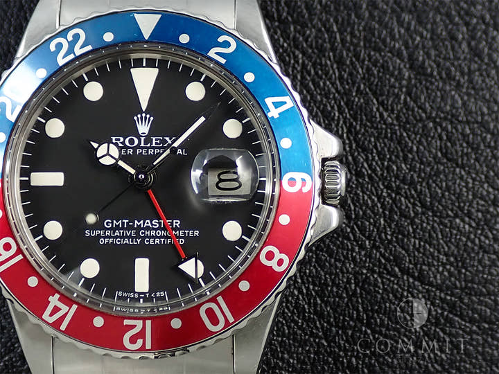 ロレックス GMTマスター Ref.1675 ステンレススチール ブラック文字盤 オイスターブレスレット