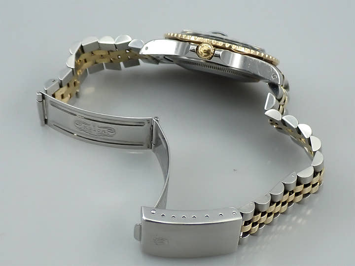 ロレックス GMTマスター Ref.16753 ステンレススチール/イエローゴールド ブラック文字盤 ジュビリーブレスレット 中古 Y60S2708