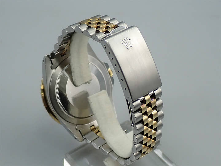 ロレックス GMTマスター Ref.16753 ステンレススチール/イエローゴールド ブラック文字盤 ジュビリーブレスレット 中古 Y60S2708