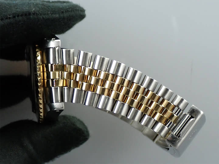 ロレックス GMTマスター Ref.16753 ステンレススチール/イエローゴールド ブラック文字盤 ジュビリーブレスレット 中古 Y60S2708