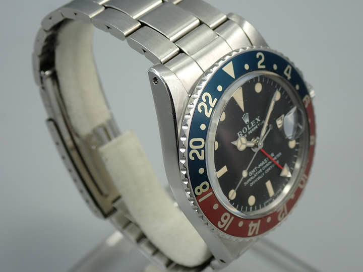 ロレックス GMTマスター Ref.1675 ステンレススチール ブラック文字盤 オイスターブレスレット