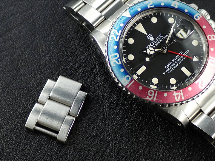 ロレックス GMTマスター Ref.1675 ステンレススチール ブラック文字盤 オイスターブレスレット