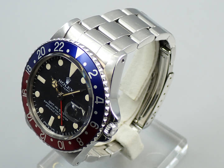 ロレックス GMTマスター Ref.1675 ステンレススチール ブラック文字盤 オイスターブレスレット