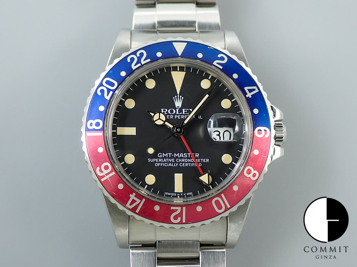 Rolex GMT-Master Ref. 16750 Stainless Steel Black Dial