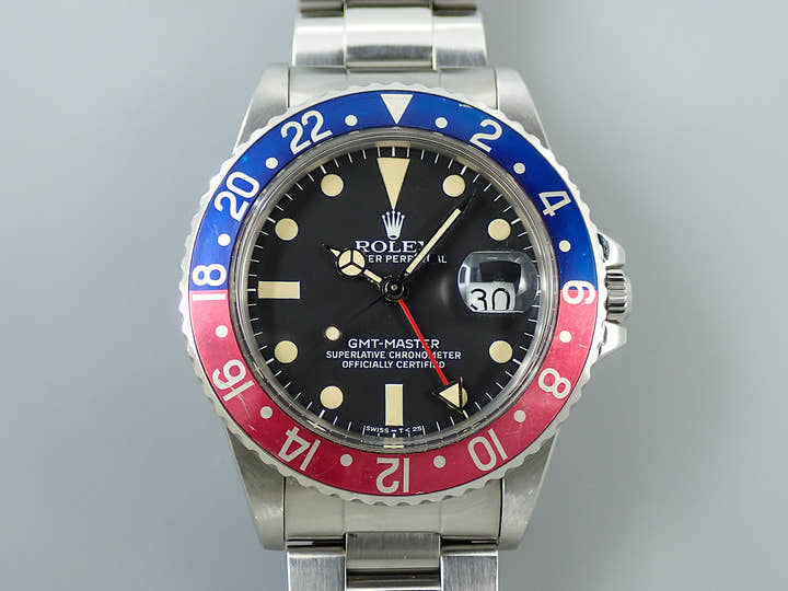 Rolex GMT-Master Ref. 16750 Stainless Steel Black Dial