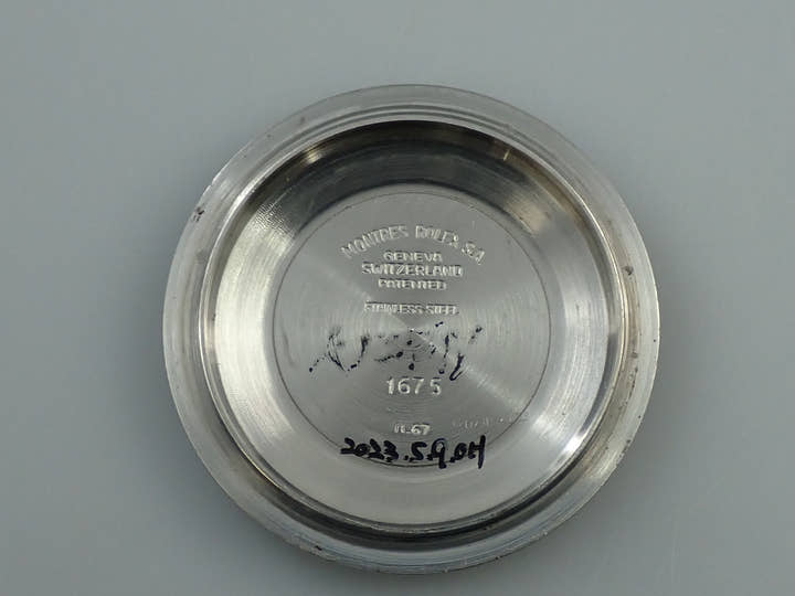 ロレックス GMTマスター Ref.1675 ステンレススチール ブラック文字盤 オイスターブレスレット 中古 K70V8347