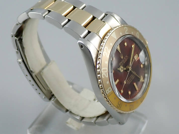 ロレックス GMTマスター Ref.16753 ステンレススチール/イエローゴールド ブラウン文字盤 オイスターブレスレット
