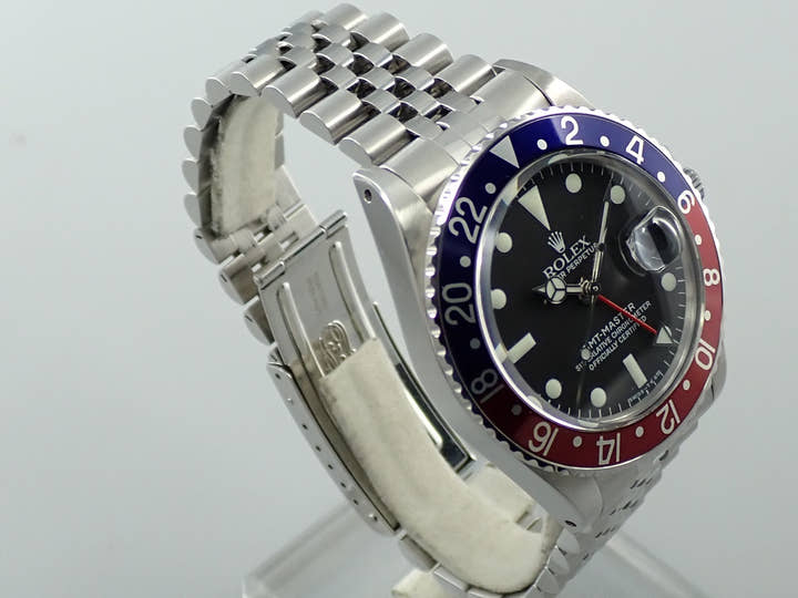 ロレックス GMTマスター Ref.1675 ステンレススチール ブラック文字盤 ジュビリーブレスレット 中古 UV984676
