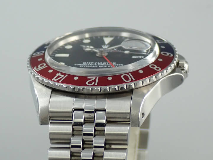 ロレックス GMTマスター Ref.1675 ステンレススチール ブラック文字盤 ジュビリーブレスレット 中古 UV984676