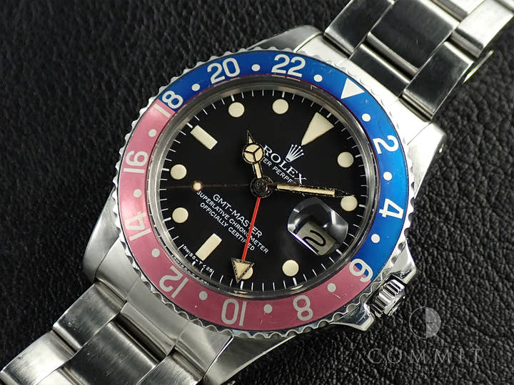 ロレックス GMTマスター Ref.1675 ステンレススチール ブラック文字盤 オイスターブレスレット