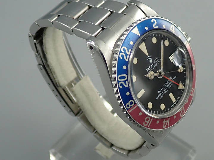 ロレックス GMTマスター Ref.1675 ステンレススチール ブラック文字盤 オイスターブレスレット