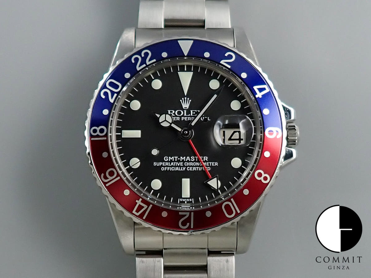ロレックス GMTマスター Ref.1675 ステンレススチール ブラック文字盤 オイスターブレスレット