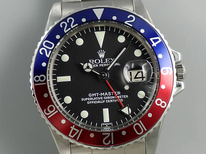 ロレックス GMTマスター Ref.1675 ステンレススチール ブラック文字盤 オイスターブレスレット