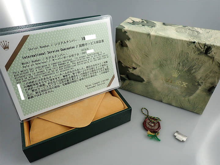 ロレックス GMTマスター Ref.1675 ステンレススチール ブラック文字盤 オイスターブレスレット