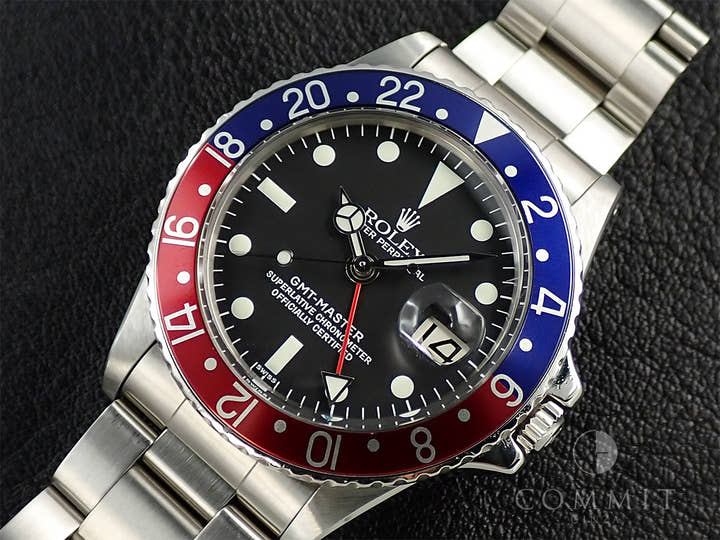 ロレックス GMTマスター Ref.1675 ステンレススチール ブラック文字盤 オイスターブレスレット