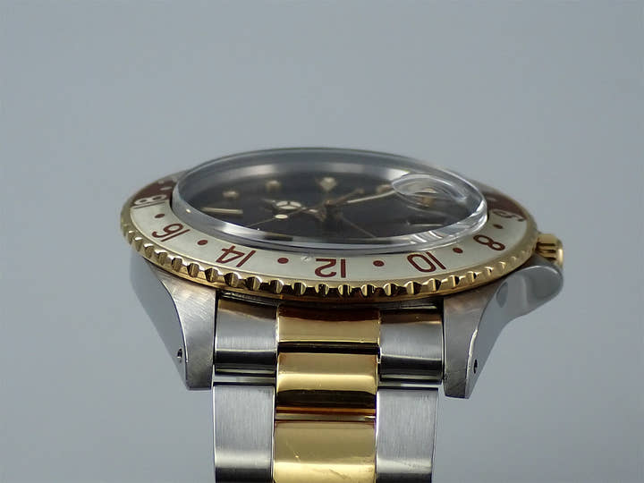 ロレックス GMTマスター Ref.16753 ステンレススチール/イエローゴールド ブラウン文字盤 オイスターブレスレット