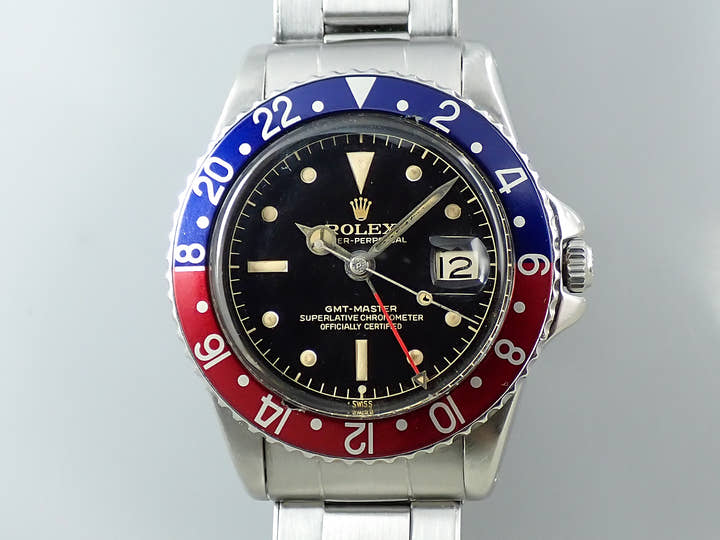 ロレックス GMTマスター Ref.1675MM ステンレススチール ブラック文字盤 オイスターブレスレット