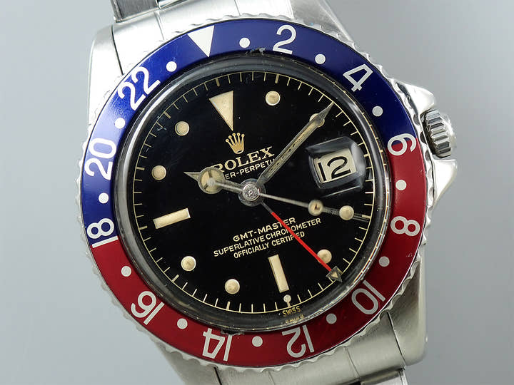 ロレックス GMTマスター Ref.1675MM ステンレススチール ブラック文字盤 オイスターブレスレット