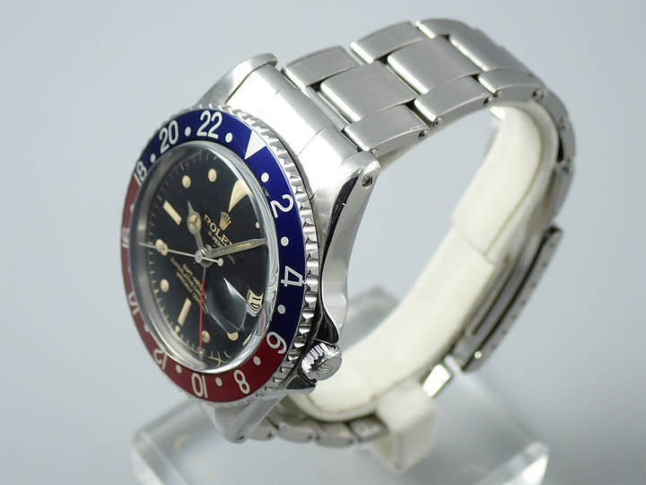 ロレックス GMTマスター Ref.1675MM ステンレススチール ブラック文字盤 オイスターブレスレット