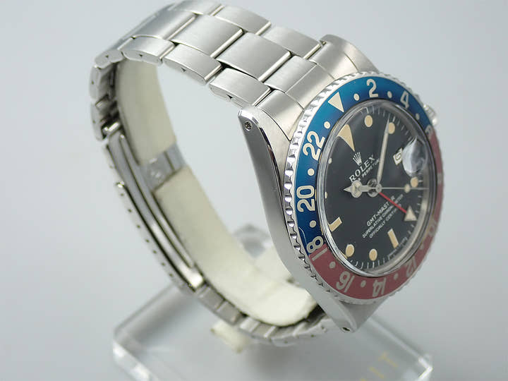 ロレックス GMTマスター Ref.1675 ステンレススチール ブラック文字盤 オイスターブレスレット