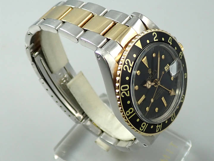 ロレックス GMTマスター Ref.1675/3 ステンレススチール/イエローゴールド ブラック文字盤 オイスターブレスレット