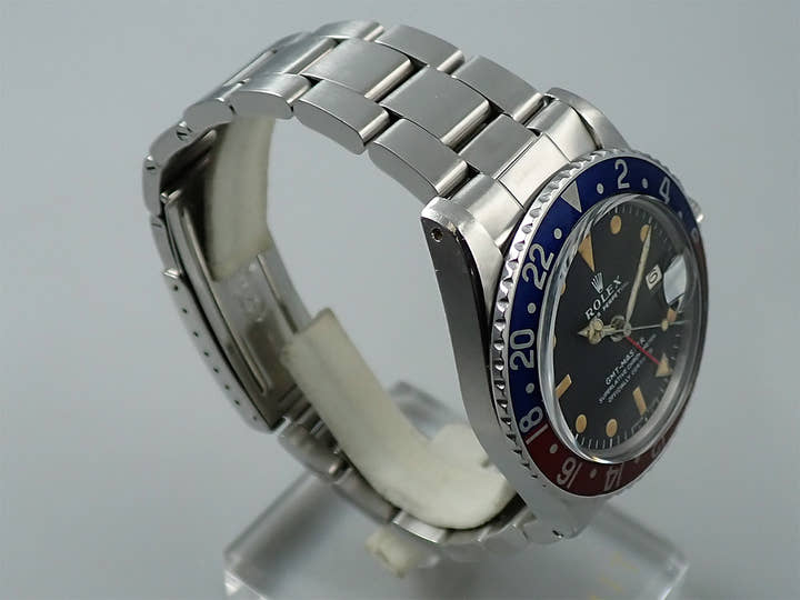 ロレックス GMTマスター Ref.1675 ステンレススチール ブラック文字盤 オイスターブレスレット