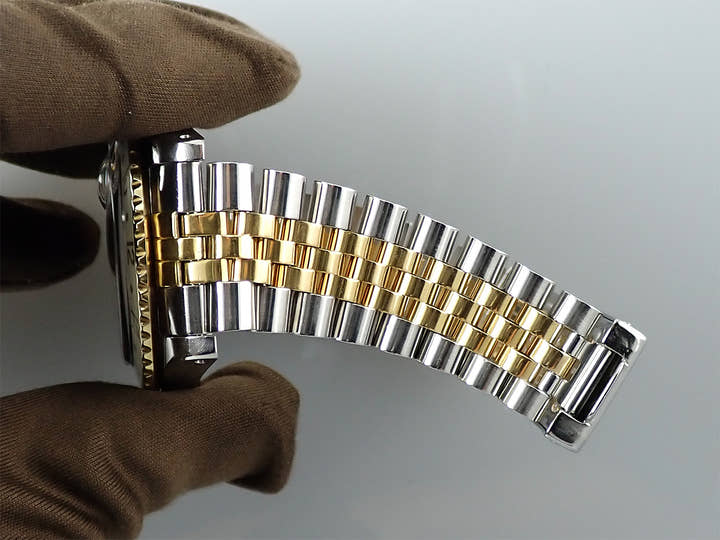 ロレックス GMTマスター Ref.16753 ステンレススチール/イエローゴールド ブラウン文字盤 ジュビリーブレスレット 中古 YWRV6497