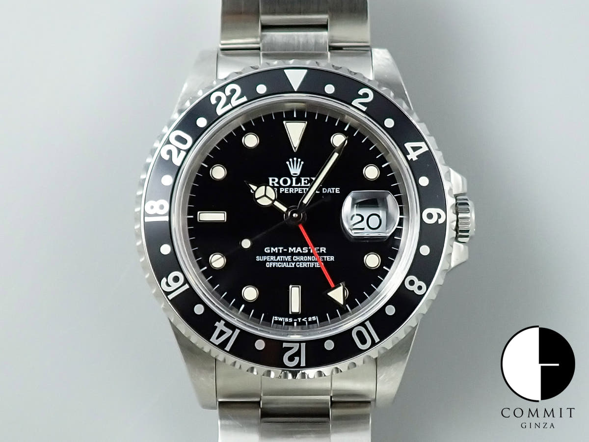 ロレックス GMTマスター Ref.16700 ステンレススチール ブラック文字盤 オイスターブレスレット 中古 8FAVR20S