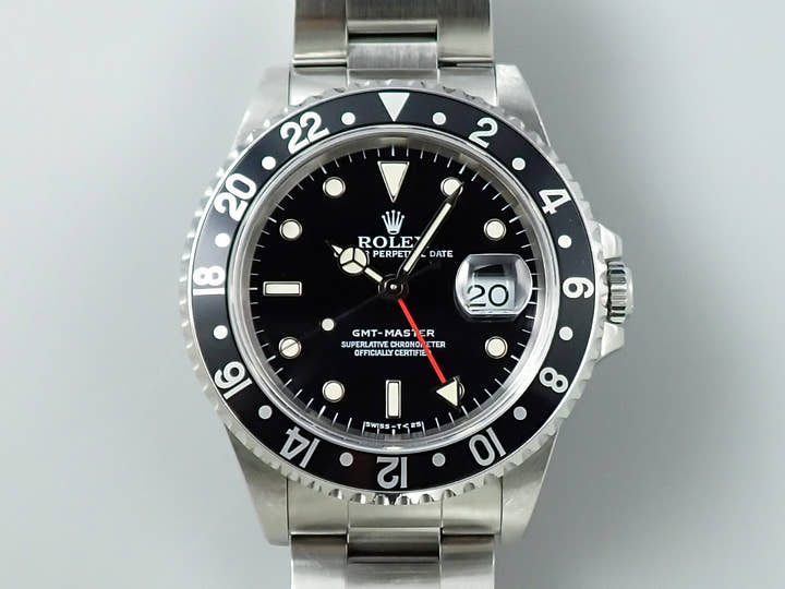 ロレックス GMTマスター Ref.16700 ステンレススチール ブラック文字盤 オイスターブレスレット 中古 8FAVR20S